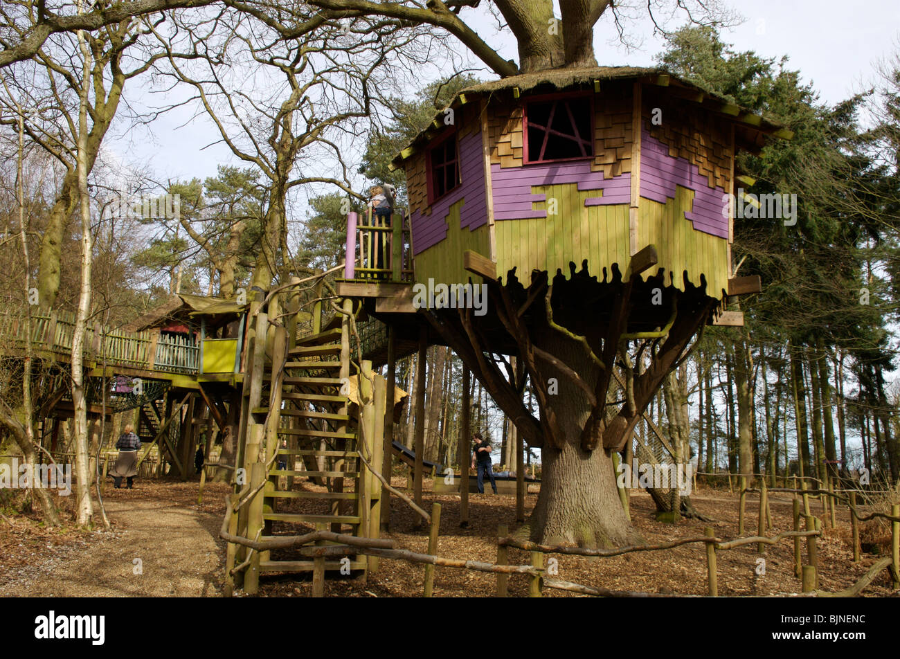 Bewilderwood attrazione turistica in Norfolk Foto Stock