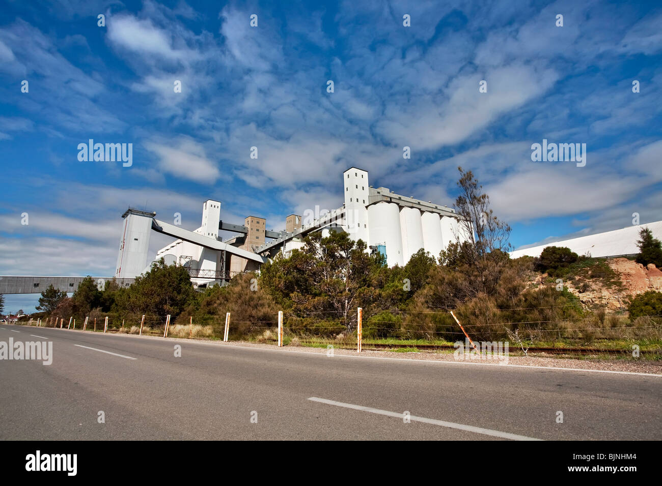 Deposito di Grano Strutture a Wallaroo Yorke Peninsula South Australia Foto Stock