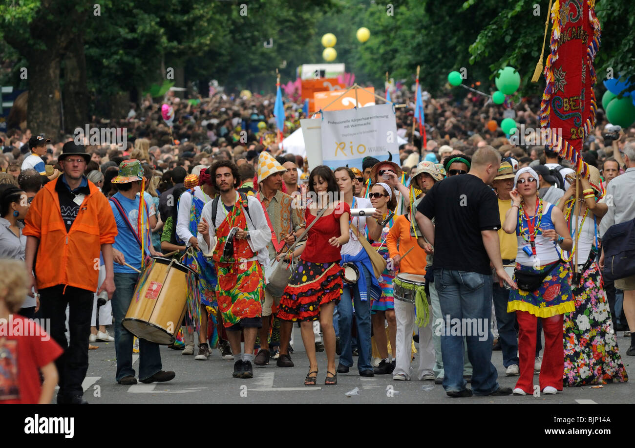 Karneval der Kulturen, il Carnevale delle culture di Berlino, quartiere di Kreuzberg, Germania, Europa Foto Stock