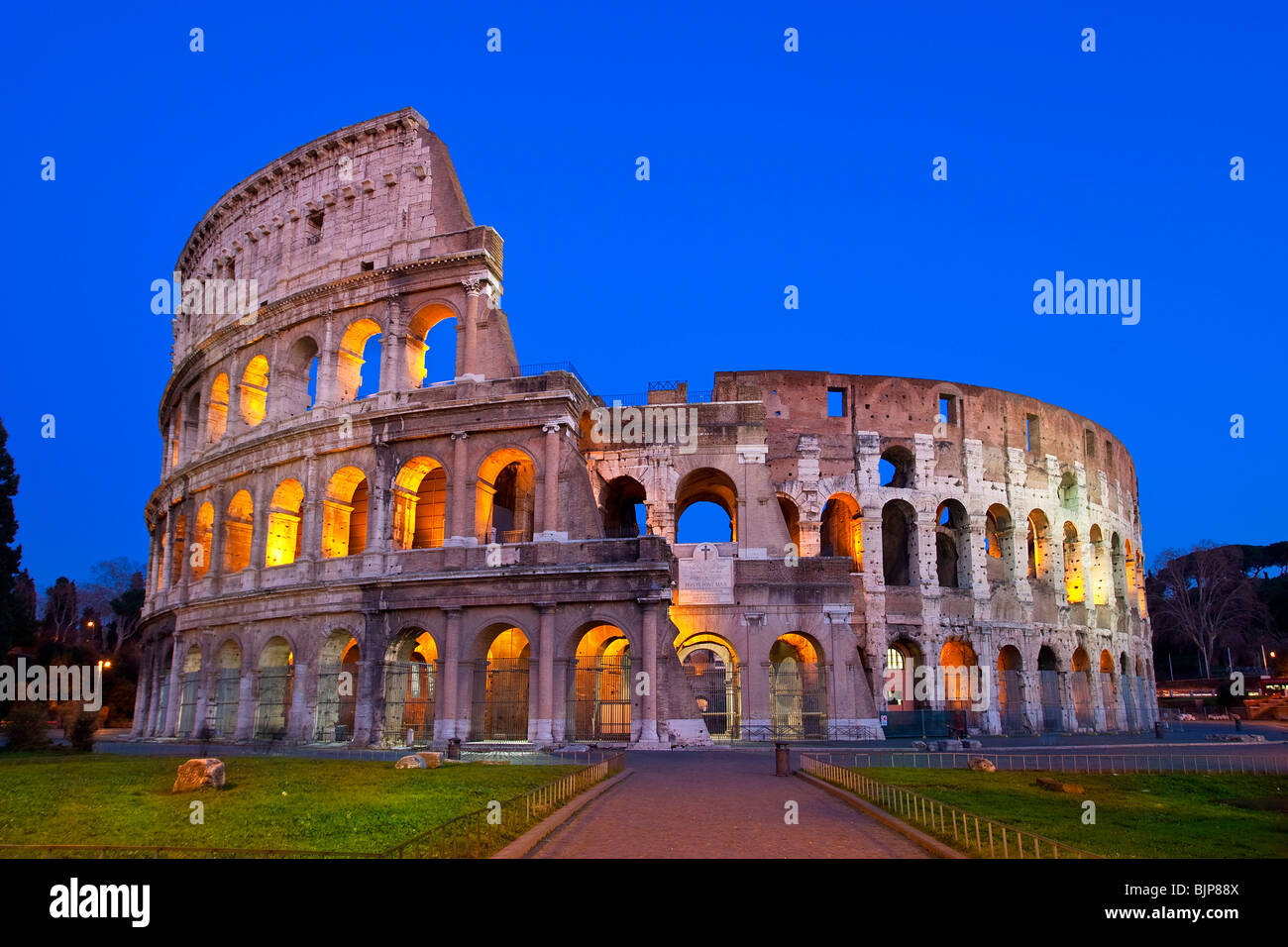 Il Colosseo, Roma Foto Stock