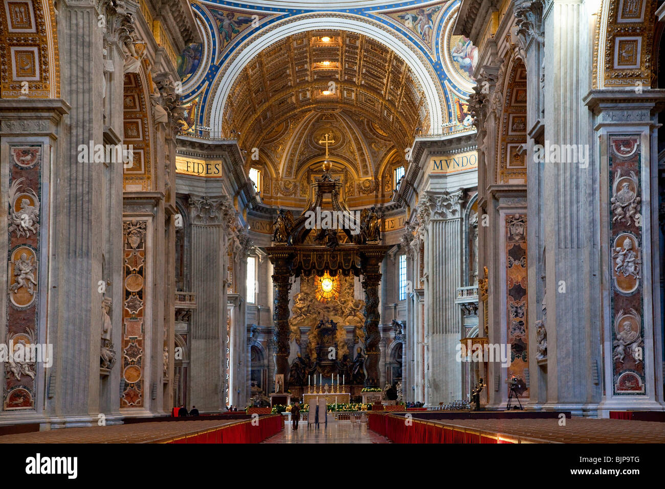 La Basilica di San Pietro, Roma Foto Stock