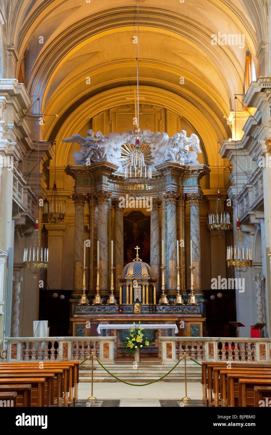Chiesa di Trinita' dei Monti, Roma Foto Stock