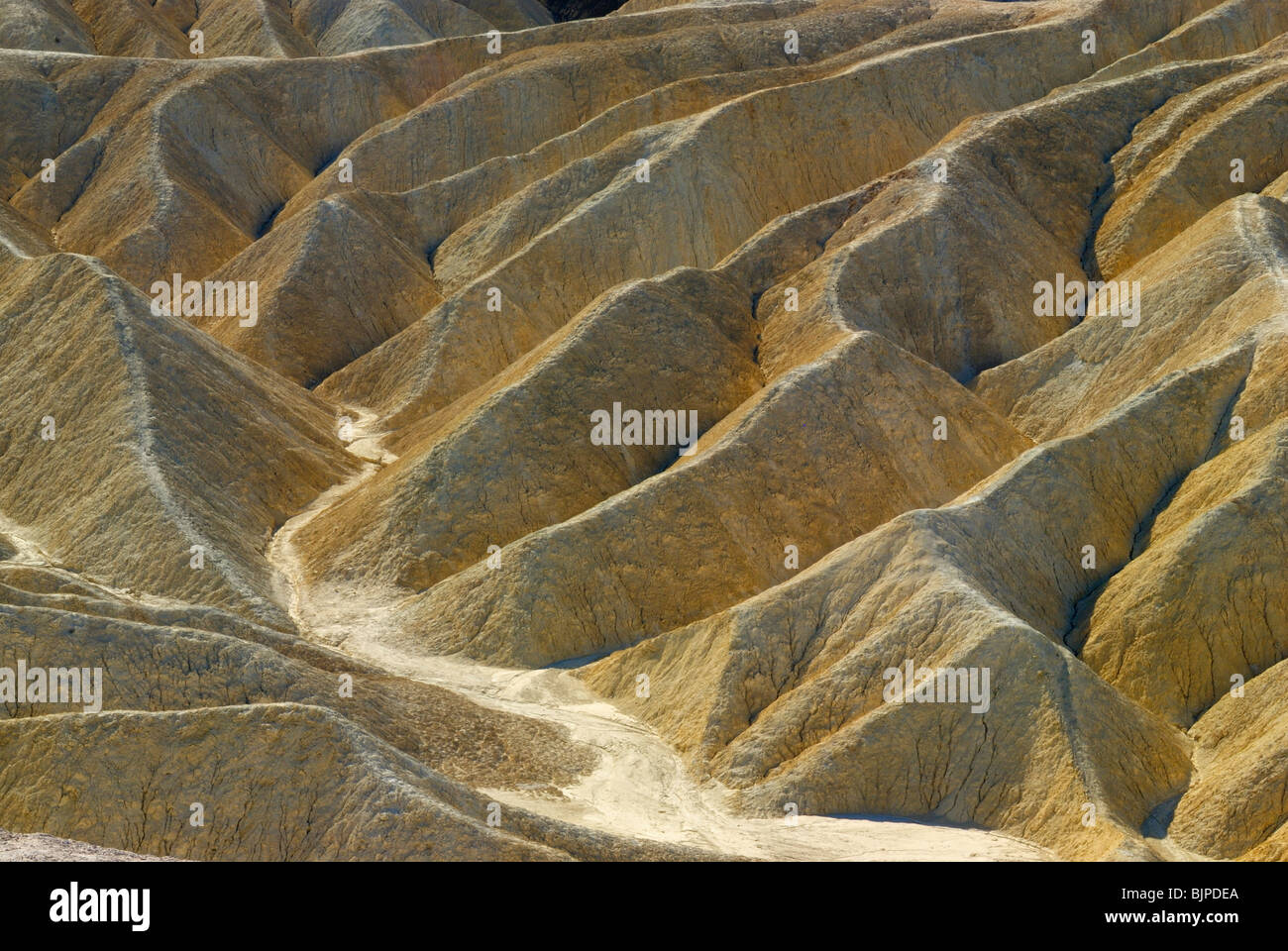 Vista panoramica di Zabriskie Point nella Valle della Morte, lo stato della California Foto Stock