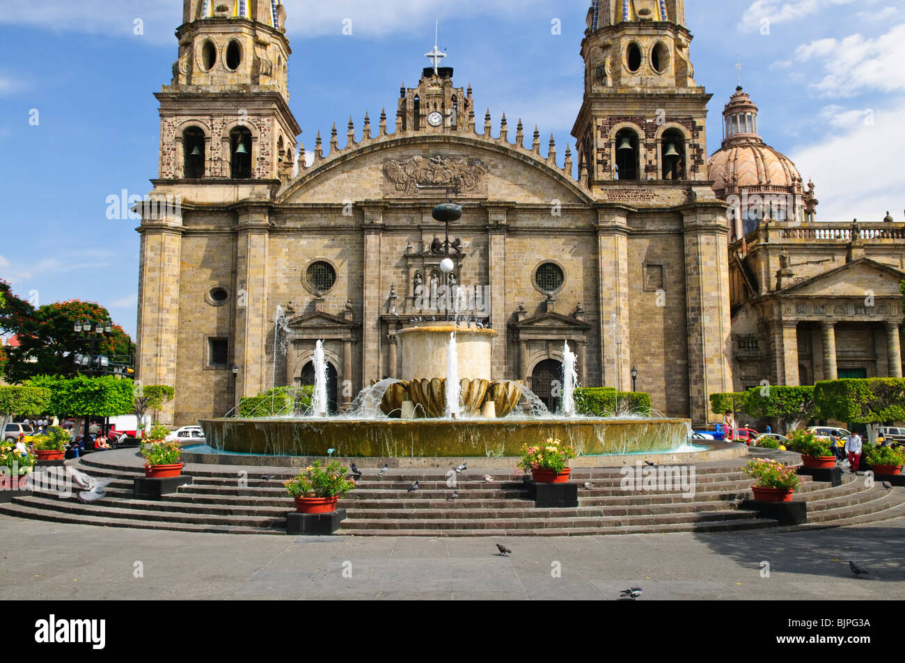 Cattedrale nel centro storico di Guadalajara, Jalisco, Messico Foto Stock