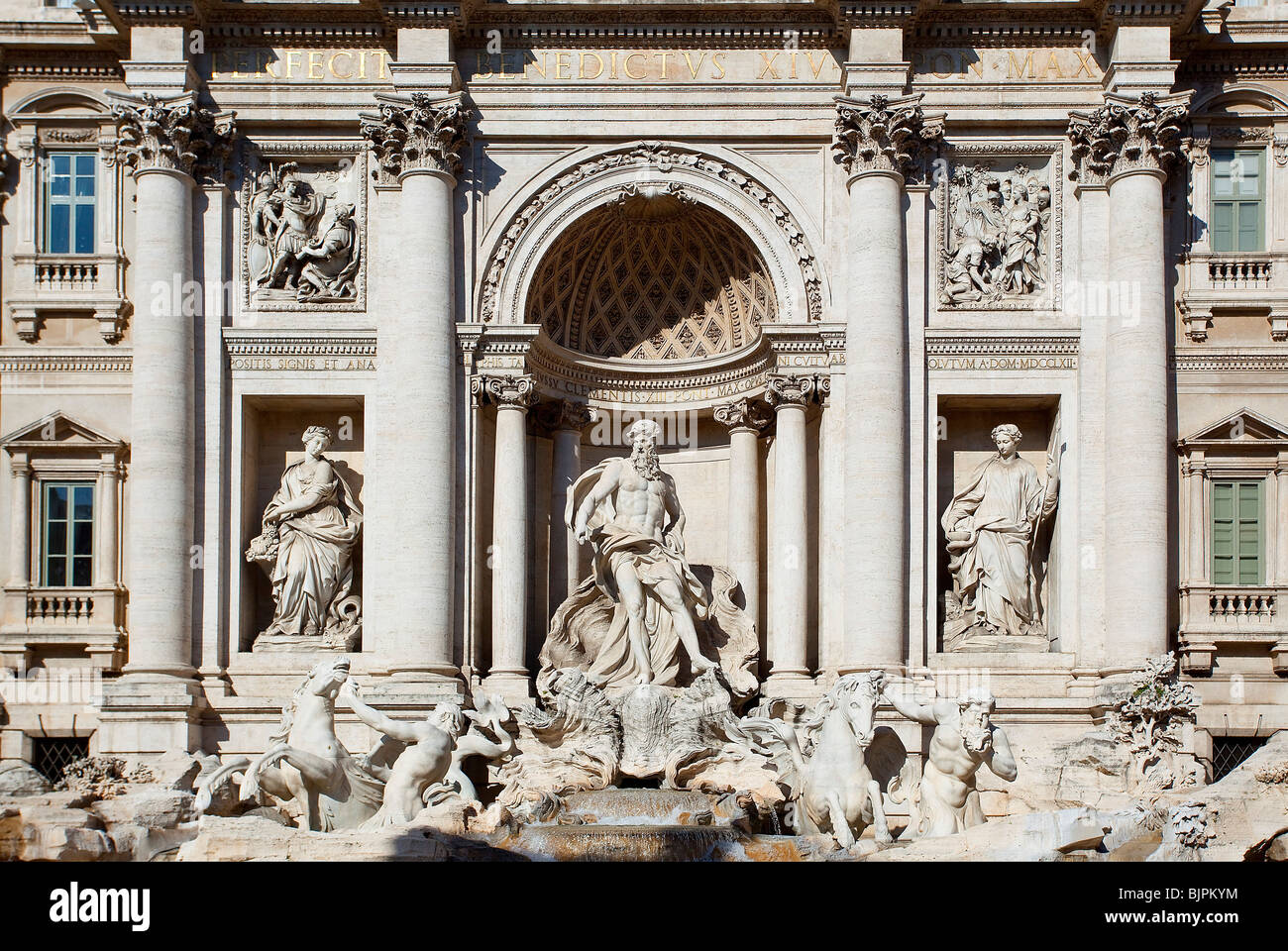 Fontana di Trevi, Roma Foto Stock