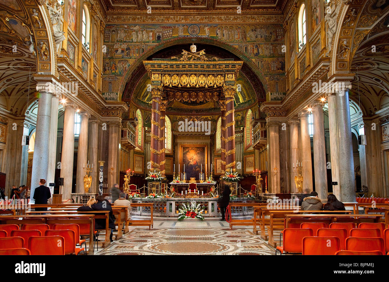 Basilica di Santa Maria Maggiore, Roma Foto Stock