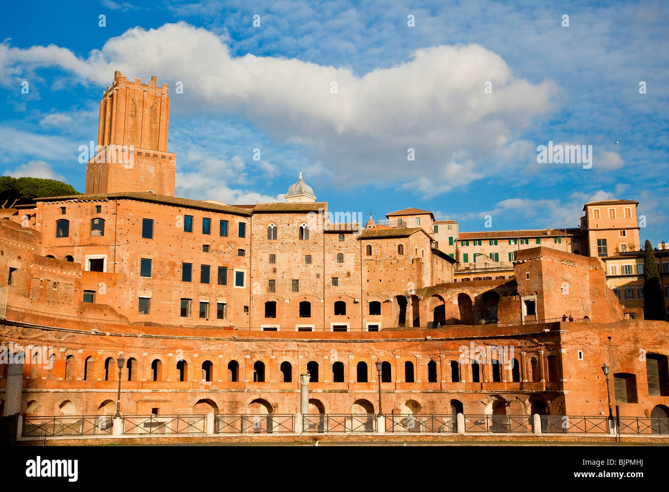 Il Foro di Traiano, centro storico, Roma Foto Stock