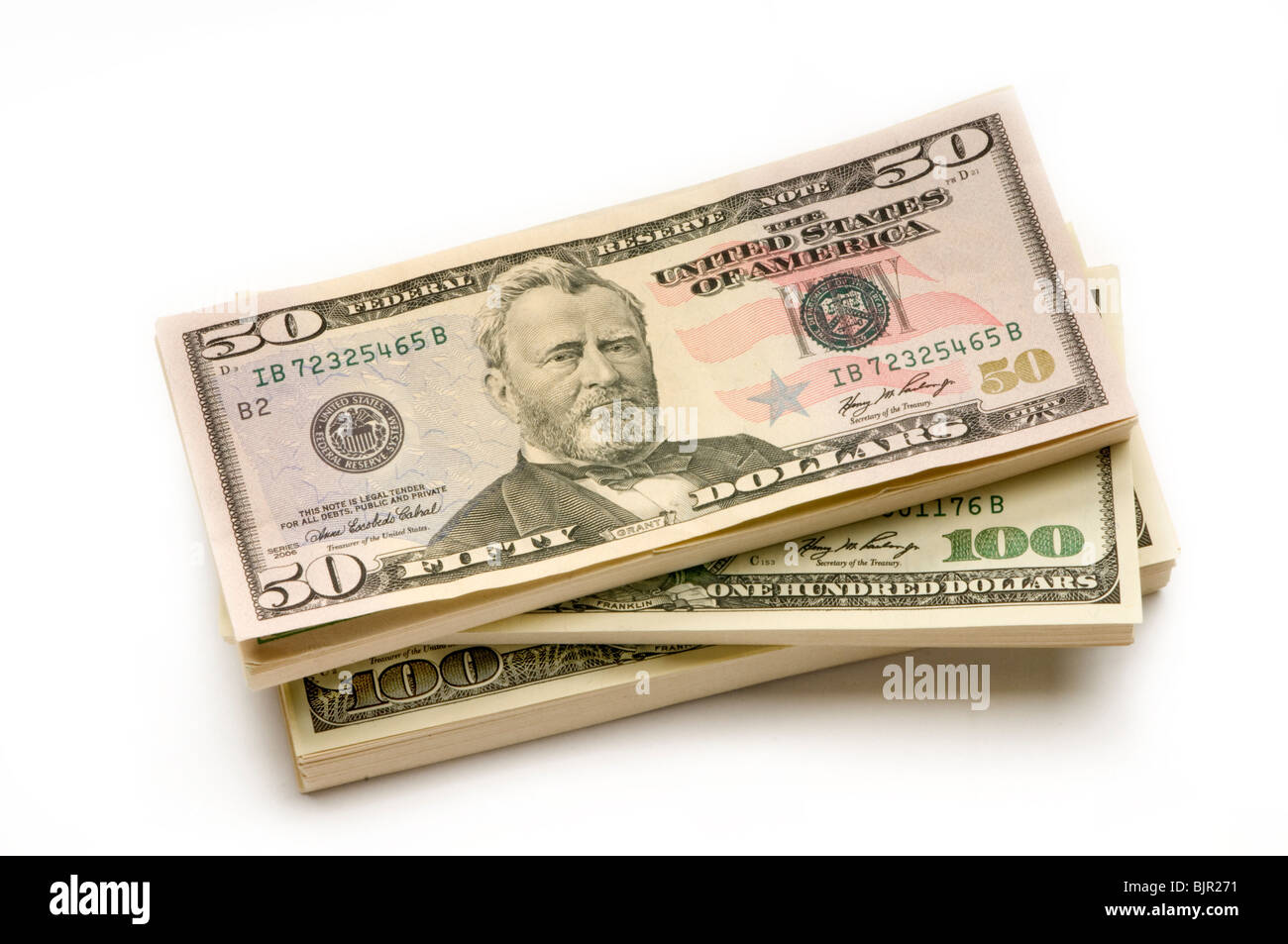 Pile d'America denaro Foto Stock