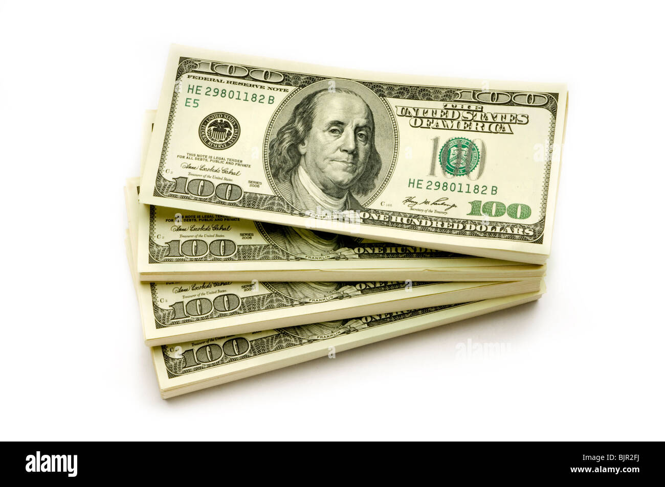 Pile d'America denaro Foto Stock