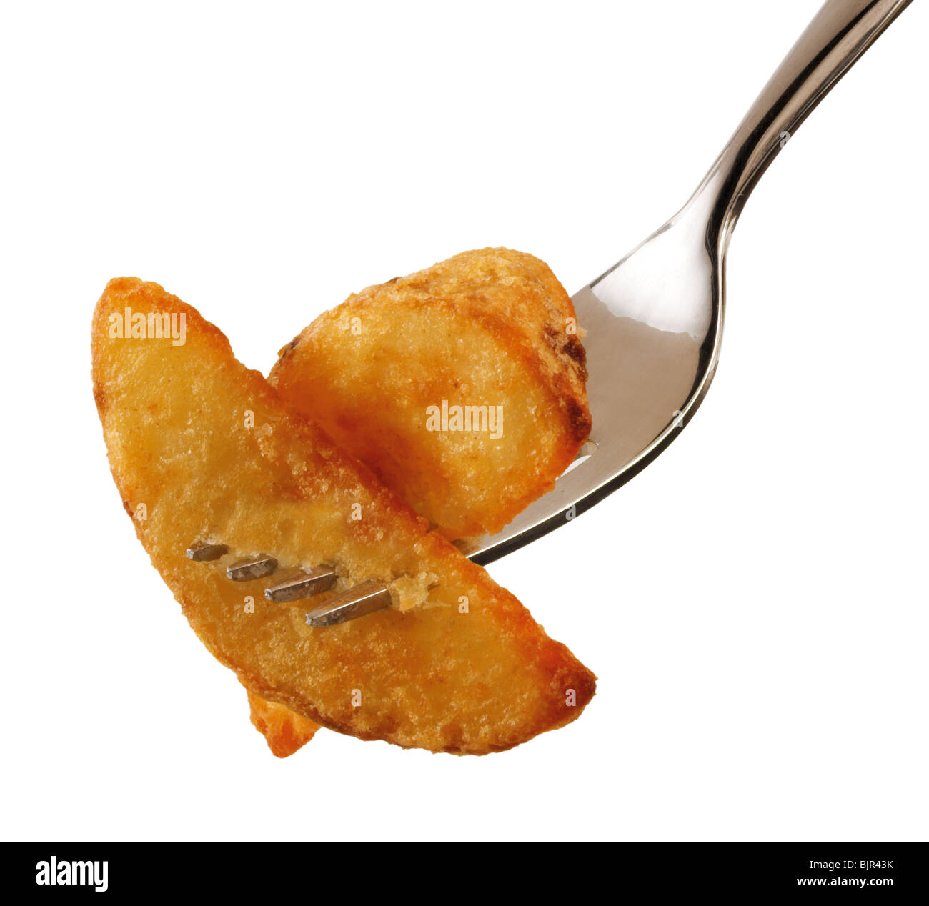 Spicchi di patate con un tuffo cibo foto Foto Stock