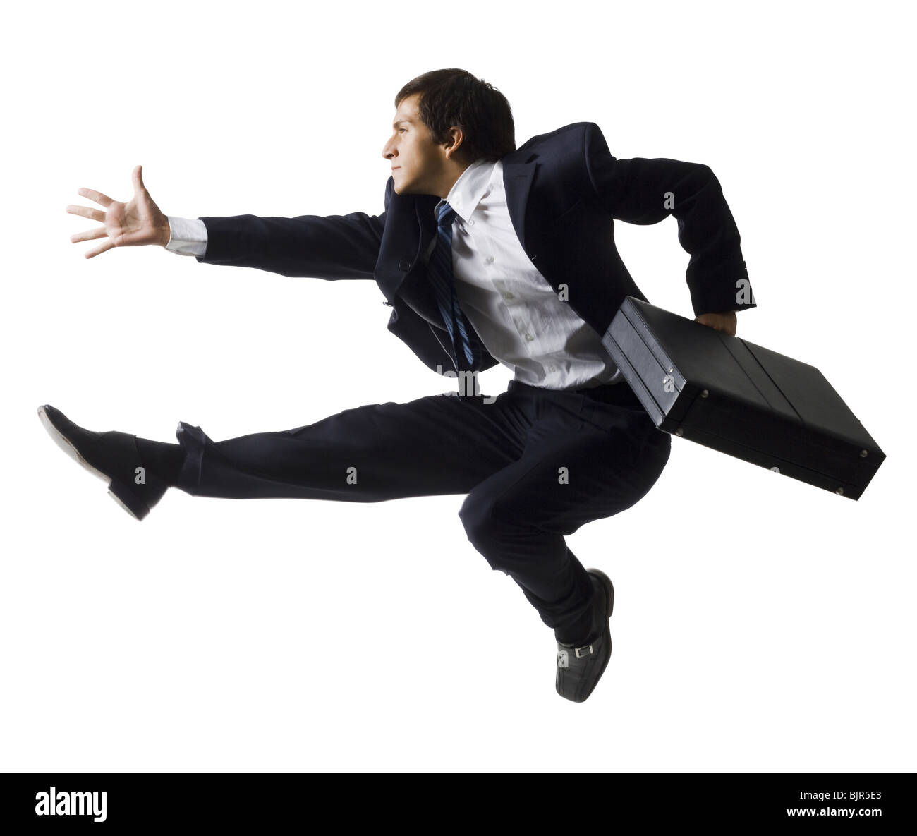 Imprenditore del salto in aria Foto Stock