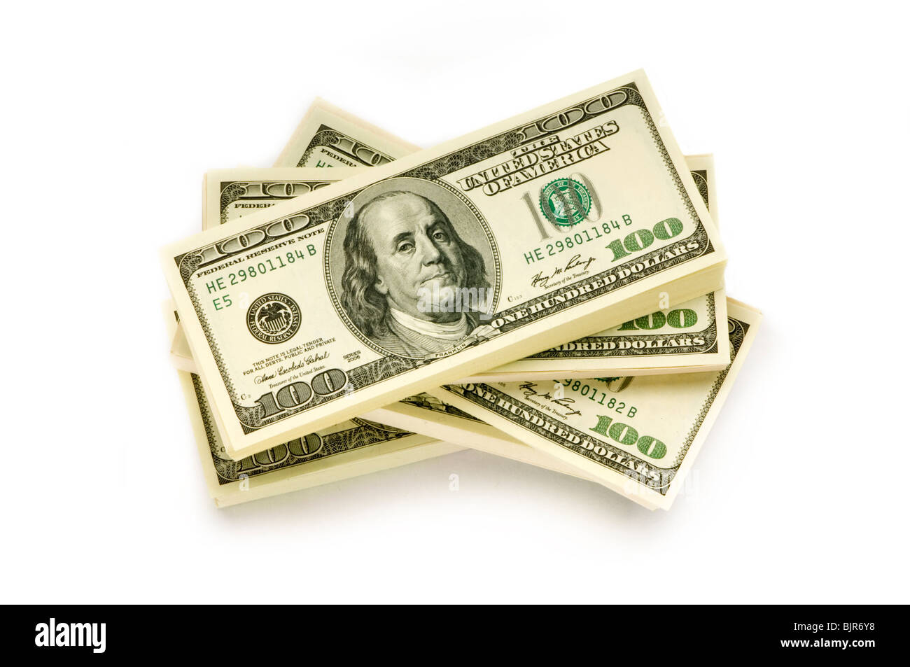 Pile d'America denaro Foto Stock