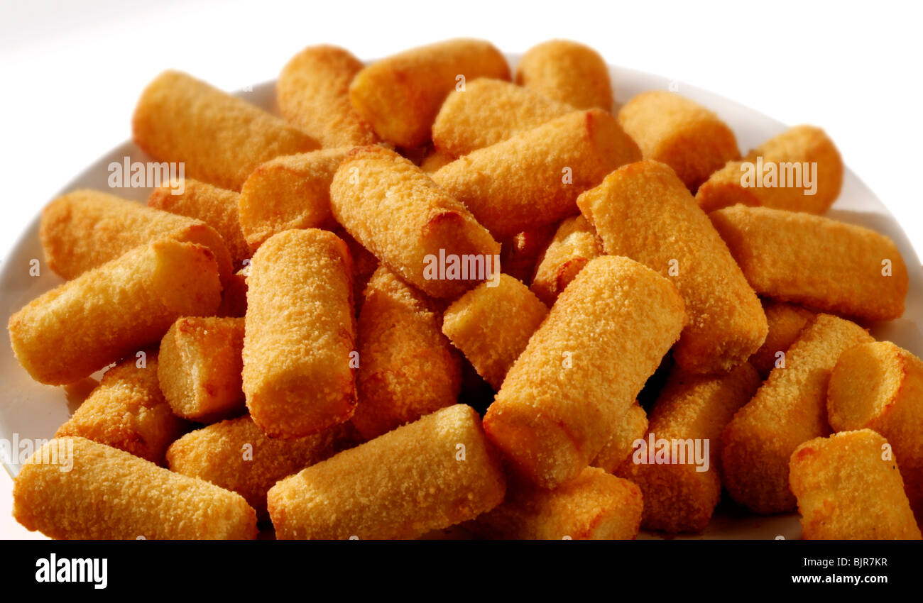 Crocchette di patate cibo foto Foto Stock