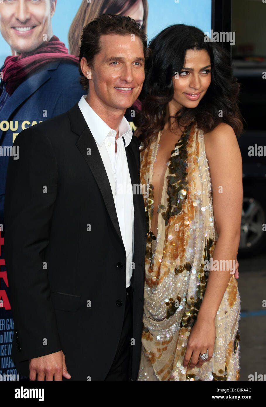 MATTHEW MCCONAUGHEY CAMILA ALVES fantasmi del passato fidanzate PREMIERE MONDIALE HOLLYWOOD LOS ANGELES NV USA 27 Aprile 2009 Foto Stock