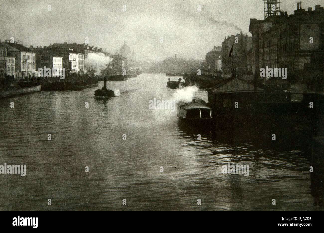 Il fiume Fontanka a San Pietroburgo, Russia, 1900s. Artista: Fred l'espressione "boisson Foto Stock