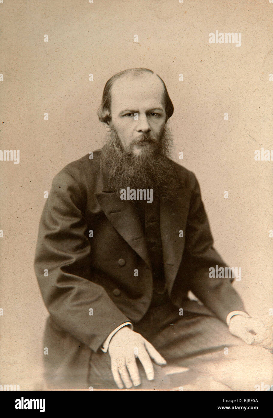 Fëdor Dostoevskij, romanziere russo c1860-c1881. Artista: Lauffert Foto Stock