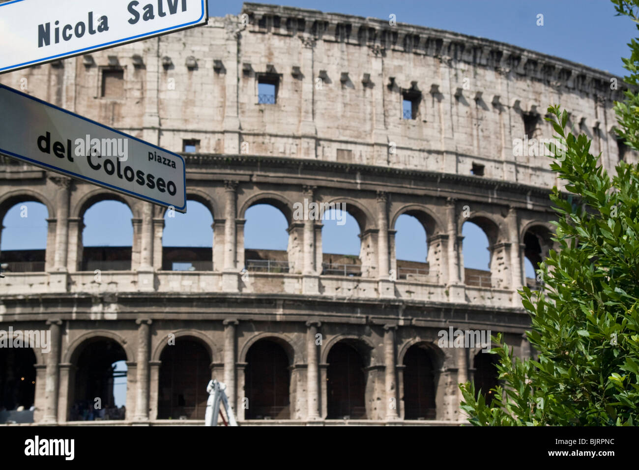 Italia, Roma, esterno del Colosseo Foto Stock