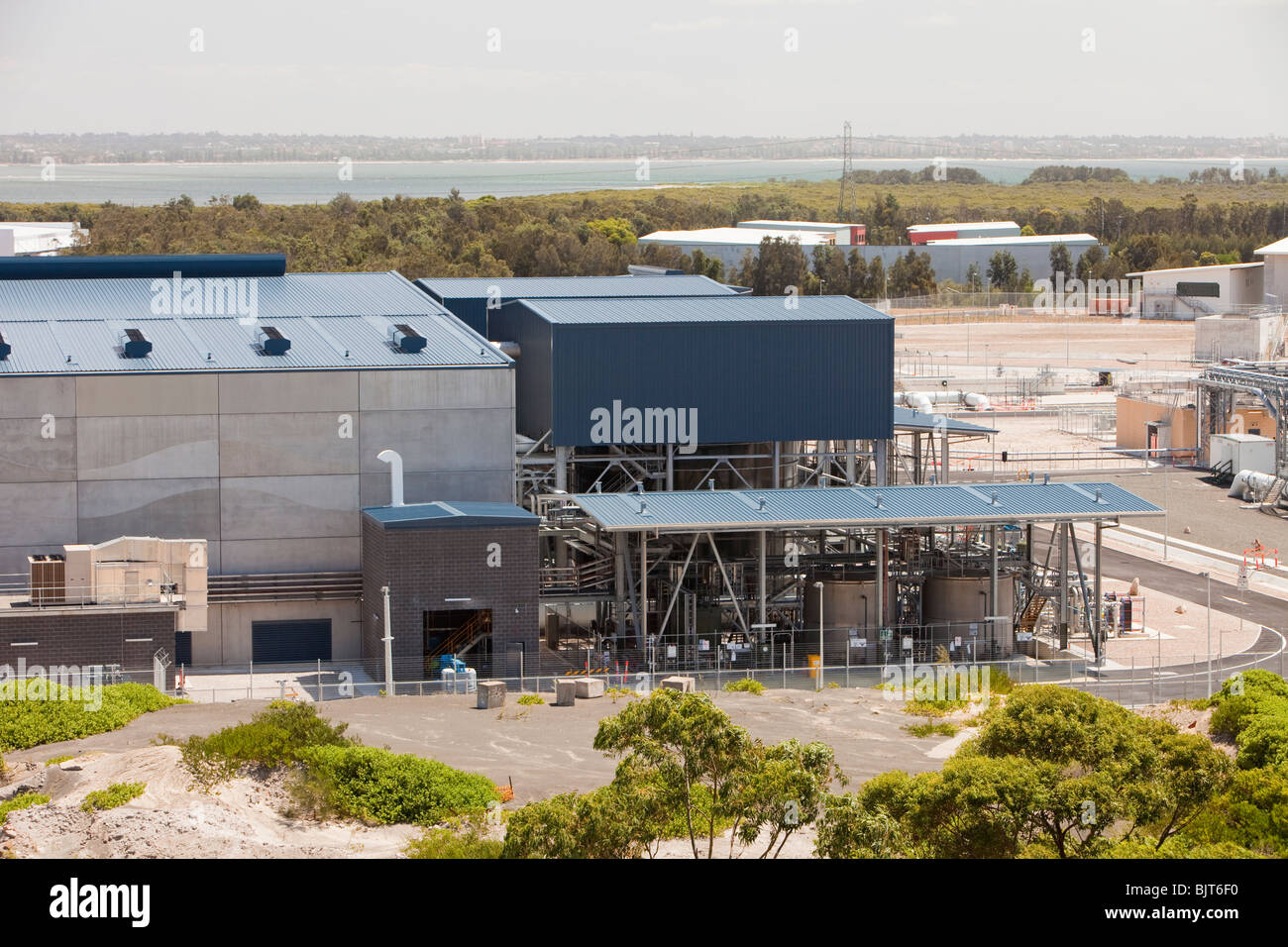 Un nuovo multi milioni $ di impianti di desalinazione a Sydney in Australia, costruito per aiutare a far fronte di Sydney con la persistente siccità. Foto Stock