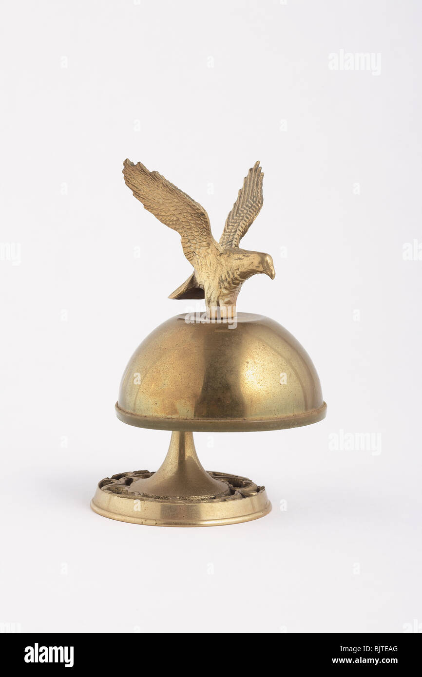 Antique Eagle tocca Campana Foto Stock