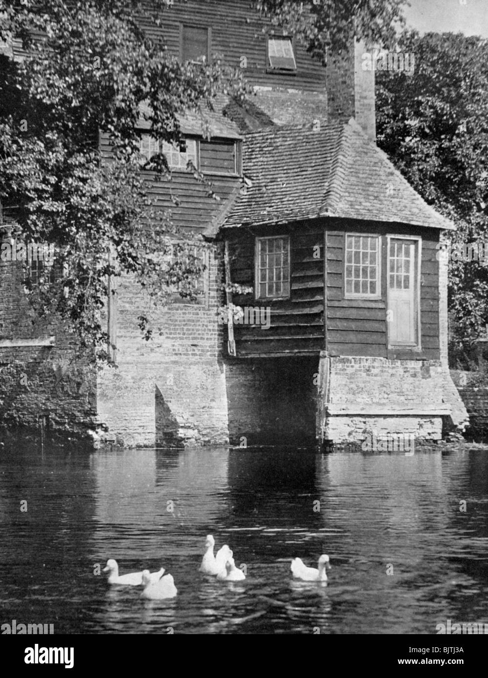 Houghton Mill, Cambridgeshire, 1924-1926.Artista: Herbert Felton Foto Stock