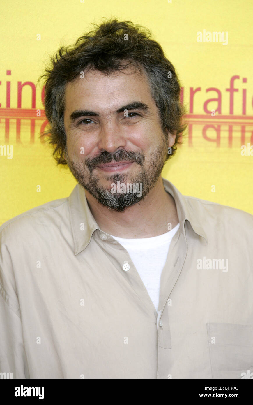 ALFONSO CUARON ORIZZONTI GIURIA PHOTOCALL Lido Venezia Italia 03 Settembre 2004 Foto Stock