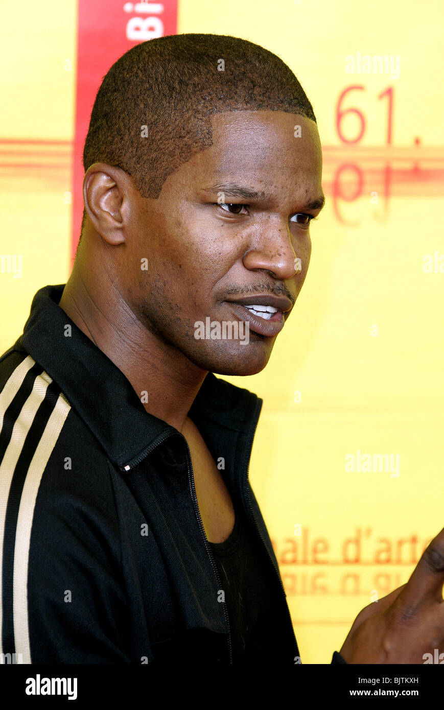 JAMIE FOXX COLLATERAL PHOTOCALL Lido Venezia Italia 03 Settembre 2004 Foto Stock