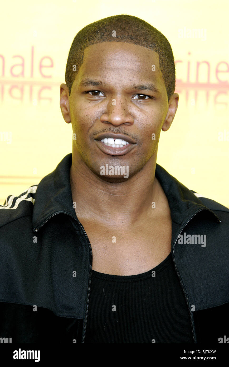 JAMIE FOXX COLLATERAL PHOTOCALL Lido Venezia Italia 03 Settembre 2004 Foto Stock