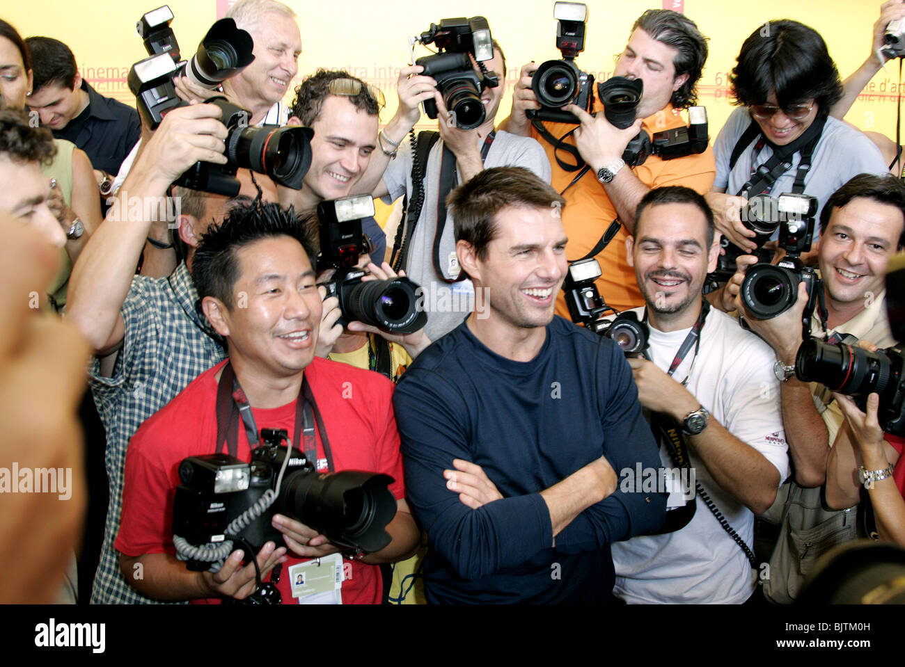 TOM CRUISE PHOTOCALL collaterale Lido Venezia Italia 03 Settembre 2004 Foto Stock