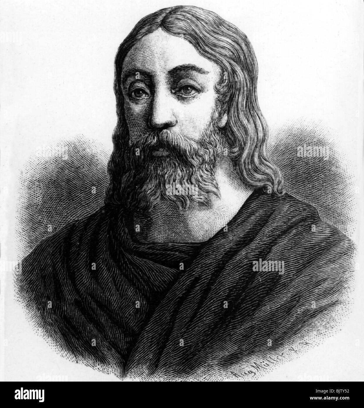 Galenos (Galen), 129 - 199 DC, medico medico greco, ritratto, incisione in legno, Foto Stock
