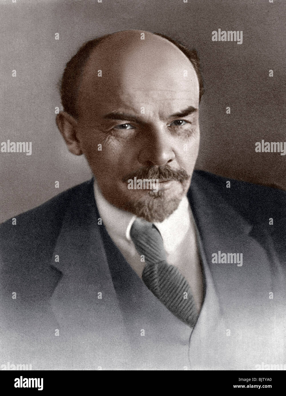 Vladimir Ilyich Ulyanov (Lenin), russo rivoluzione bolscevica, c1917. Artista: sconosciuto Foto Stock