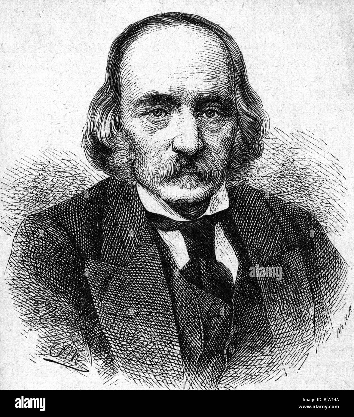 Owen, Richard Sir, 20.7.1804 - 16.12.1892, anatomista e naturalista britannico, ritratto, incisione in legno, 19th secolo, , Foto Stock