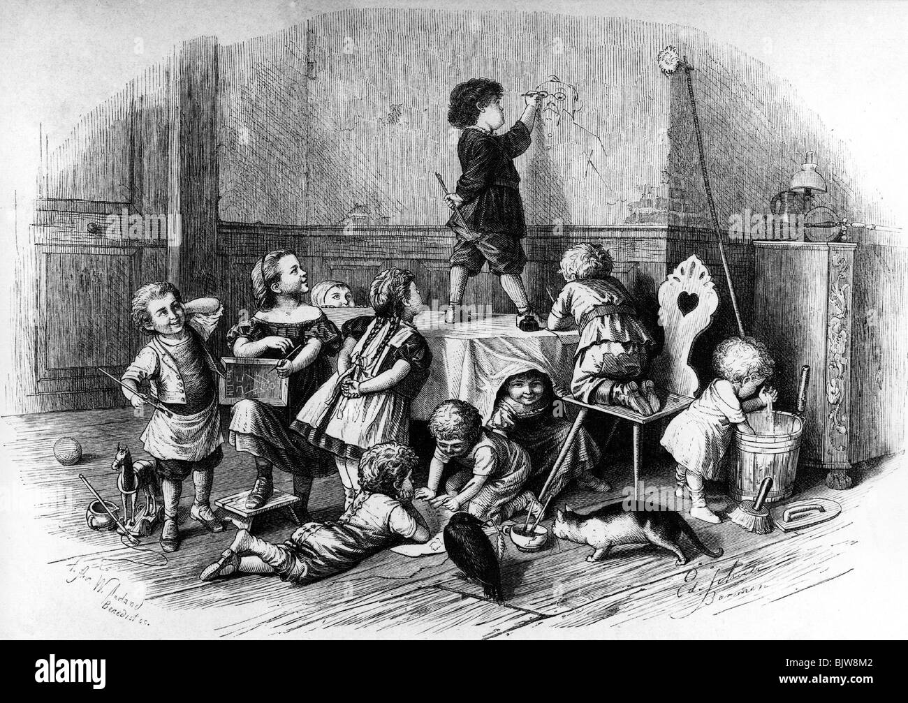 disegni classe - 10 Caos in classe immagini e fotografie stock ad alta risoluzione - Alamy