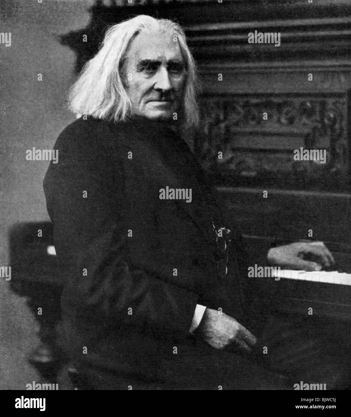 Franz Liszt, ungherese pianista e compositore, 1886 (1951). Artista: sconosciuto Foto Stock