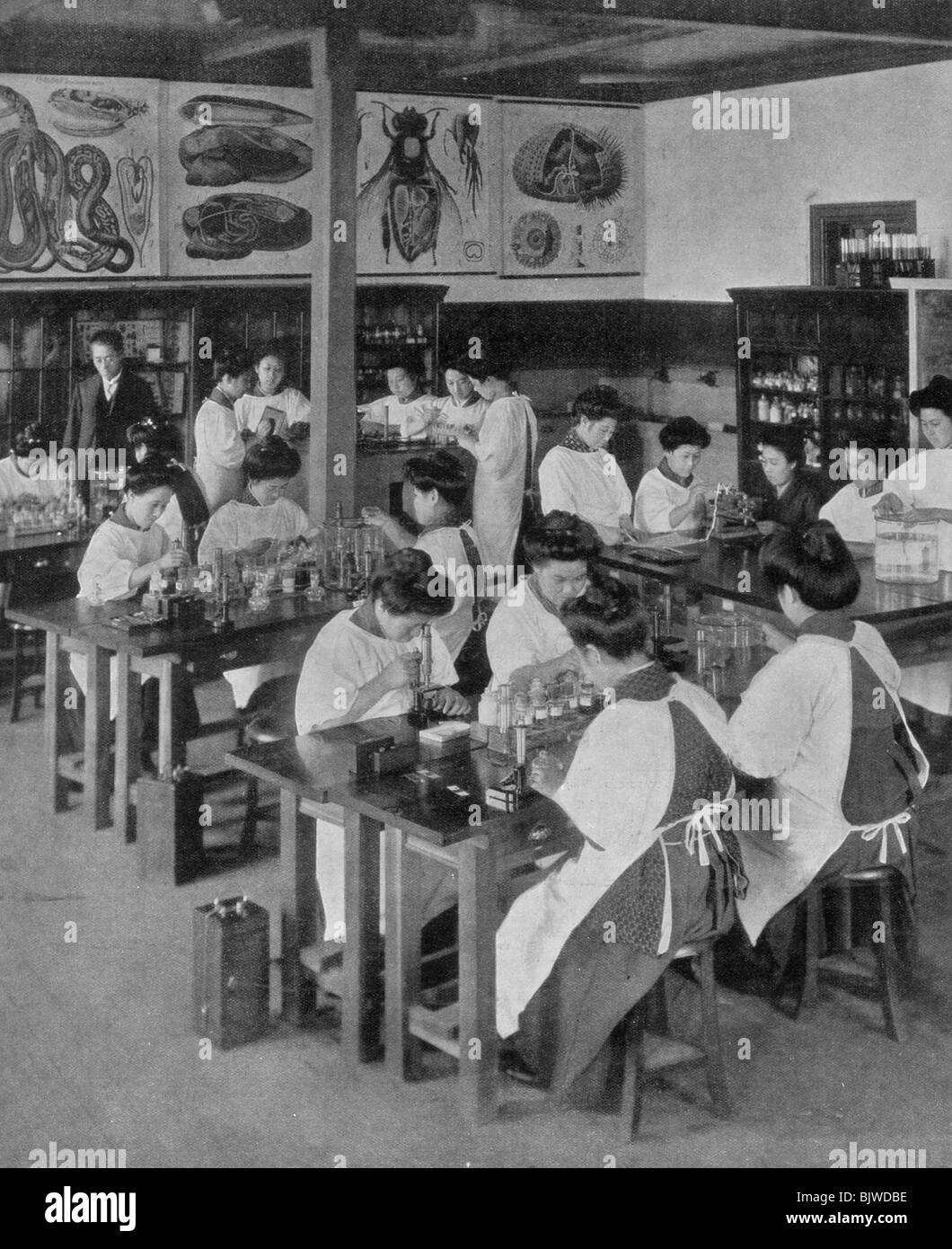 L'istruzione superiore delle donne in Giappone, 1910. Artista: sconosciuto Foto Stock