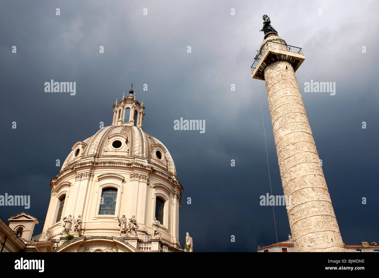 Trajans colonna . Roma Foto Stock