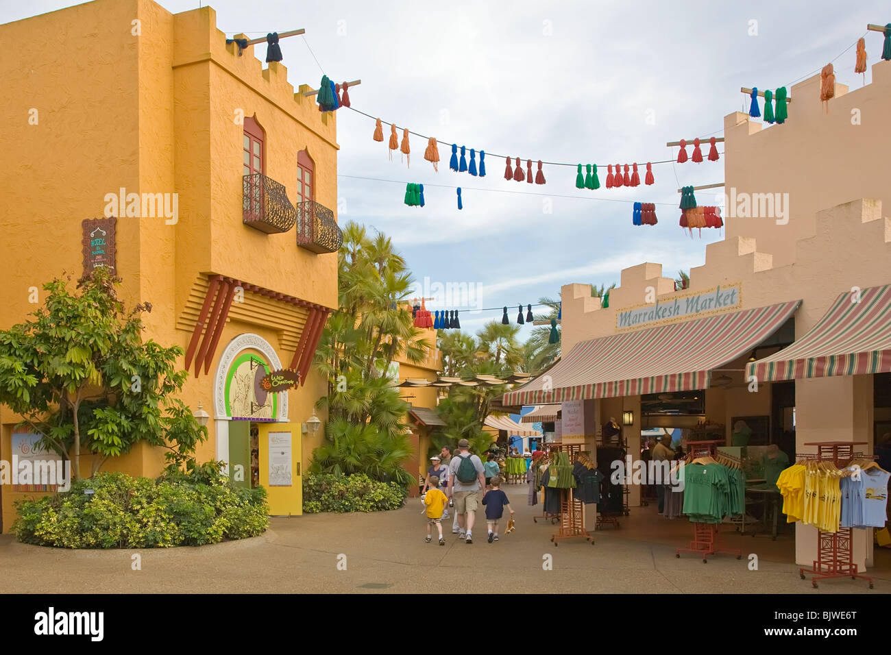 Il Marocco area al Busch Gardens di Tampa Florida Foto Stock