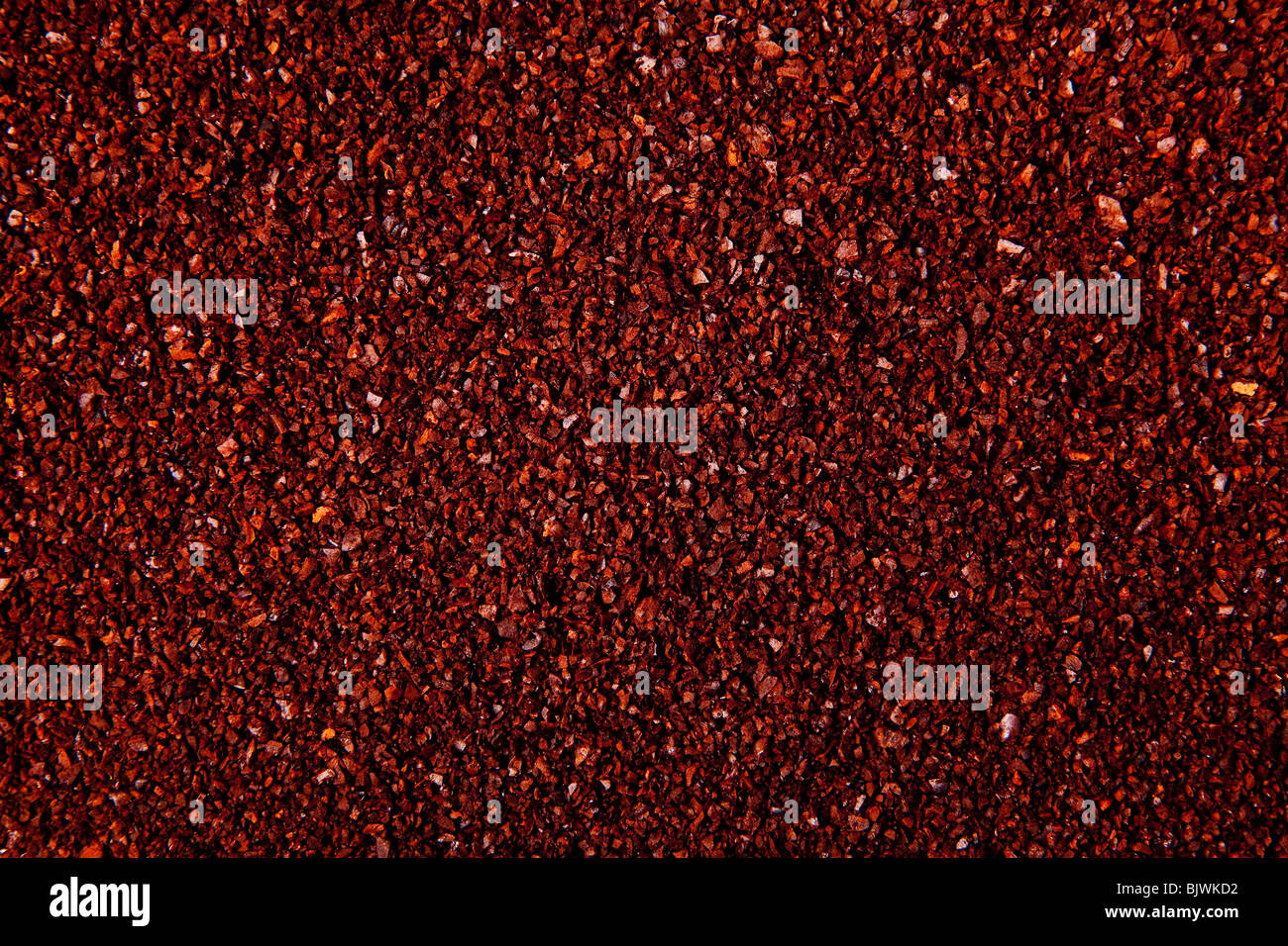 Marrone caffè disposti come sfondo Foto Stock