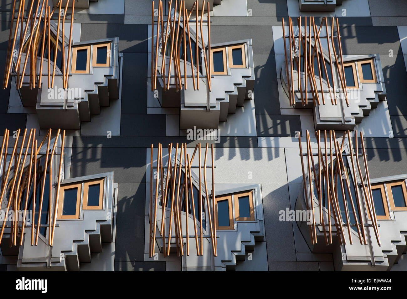 Nuovo edificio del parlamento scozzese di Edimburgo, Scozia Foto Stock