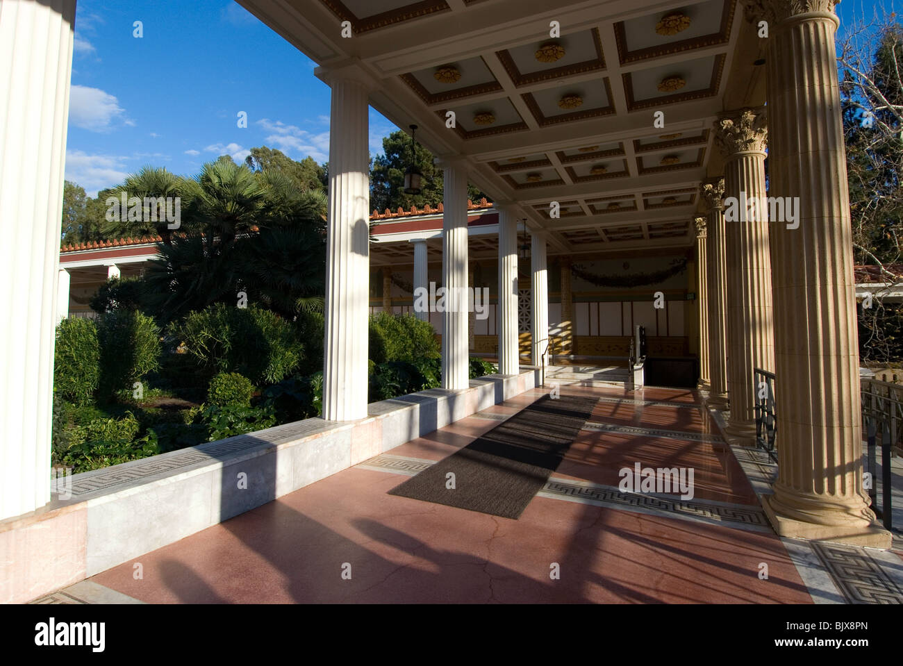 La Villa Getty, Getty museo di greche e romane, antquities Malibu, California, USA. Foto Stock