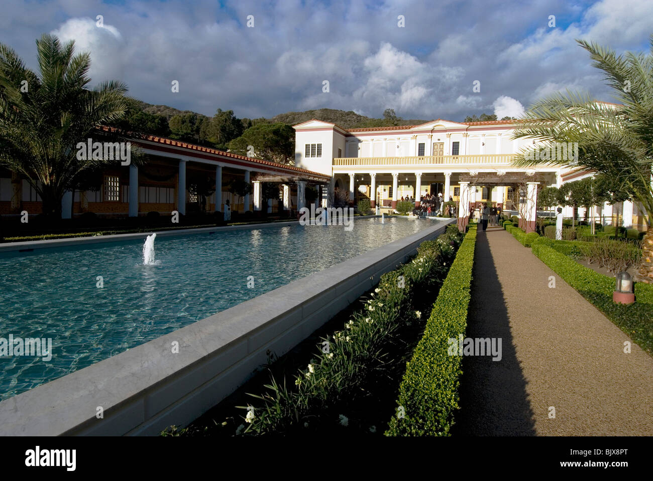 La Villa Getty, Getty museo di greche e romane, antquities Malibu, California, USA. Foto Stock