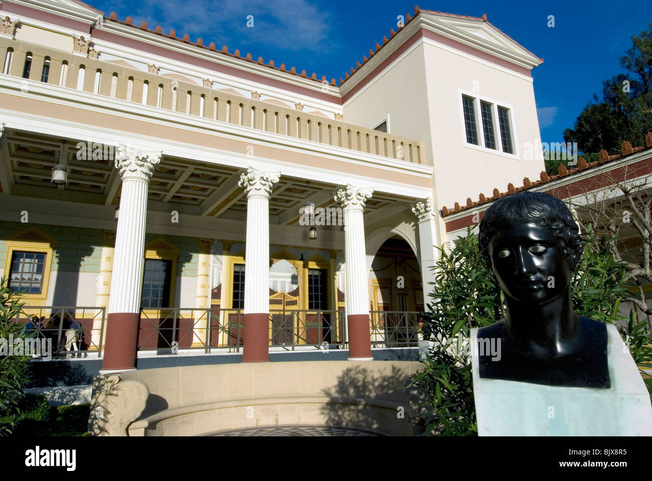 La Villa Getty, Getty museo di greche e romane, antquities Malibu, California, USA. Foto Stock