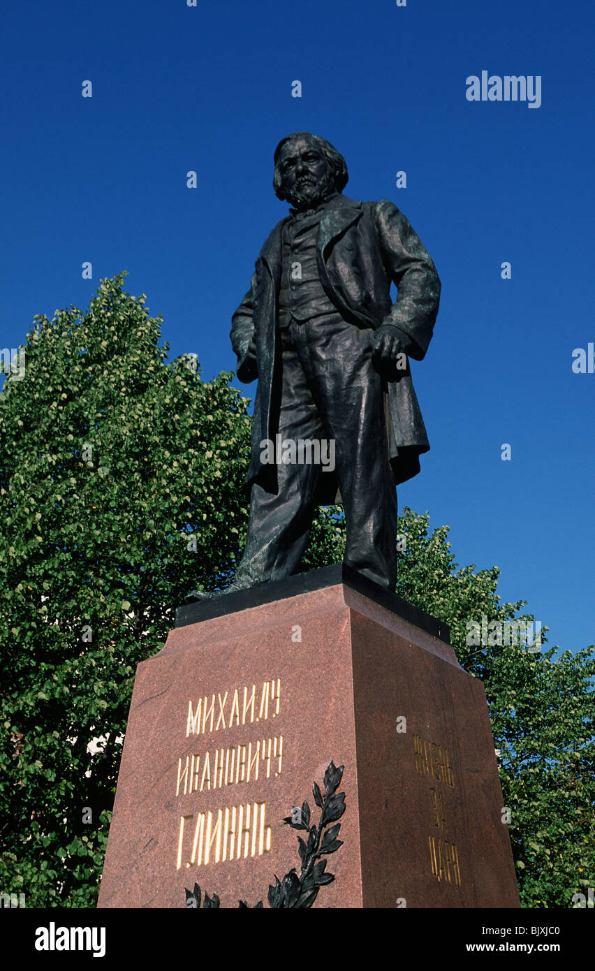 La Russia,San Pietroburgo,Glinka statua Foto Stock