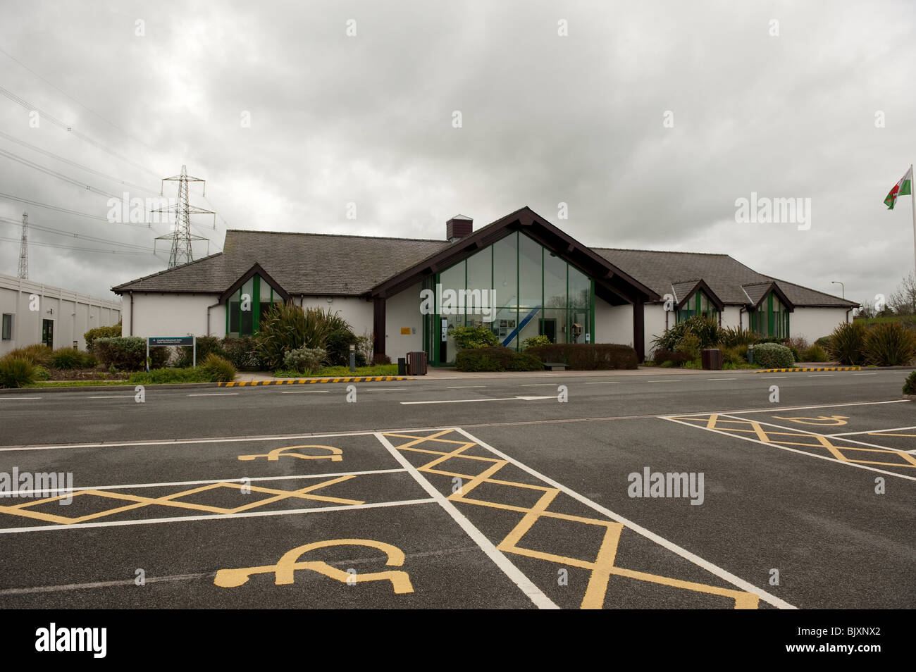 Wylfa centrale nucleare del Centro Visitatori Anglesey North Wales UK Foto Stock
