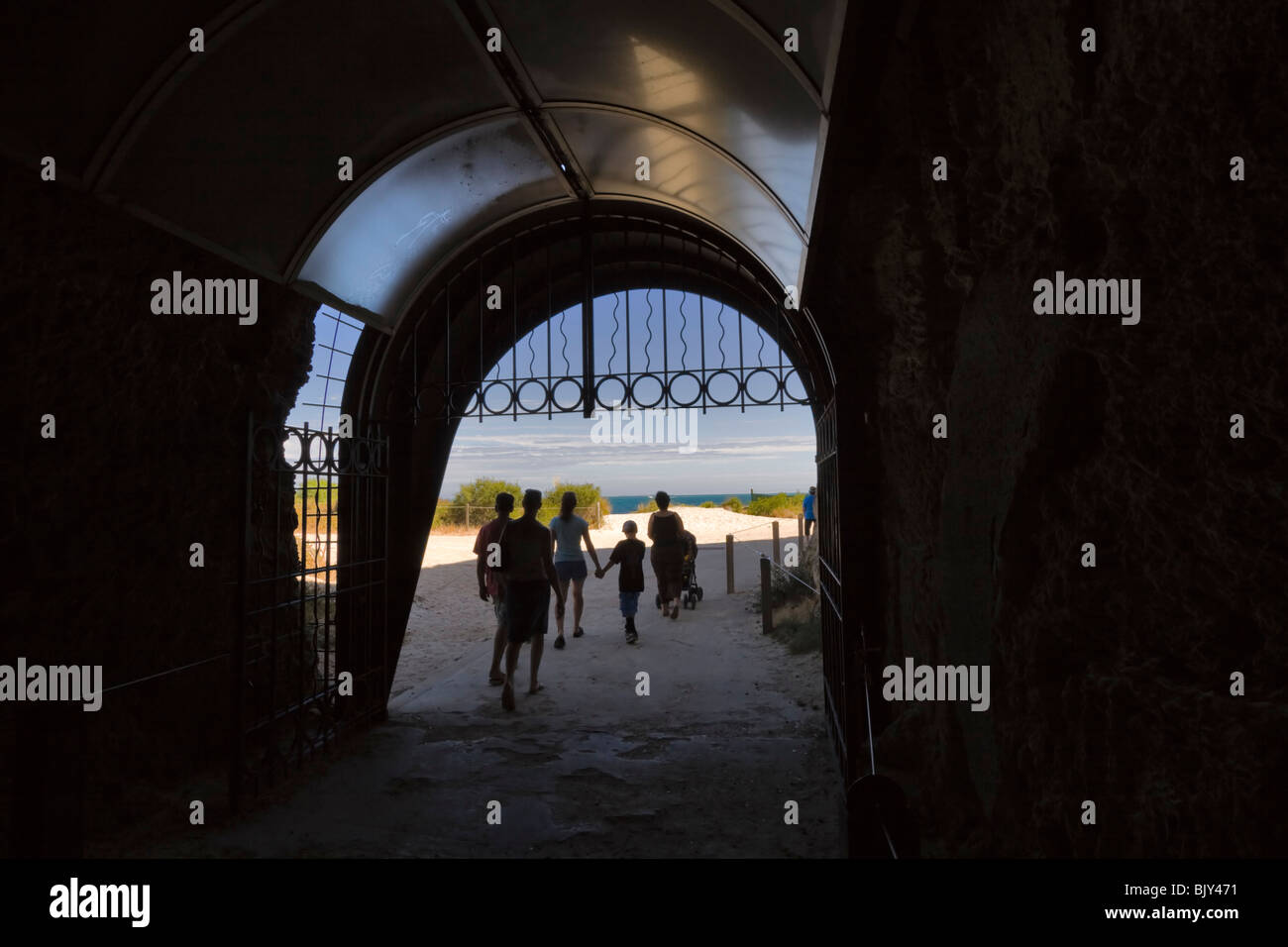 Whalers Tunnel, Arthur Testa, Fremantle, Perth, Western Australia. Foto Stock