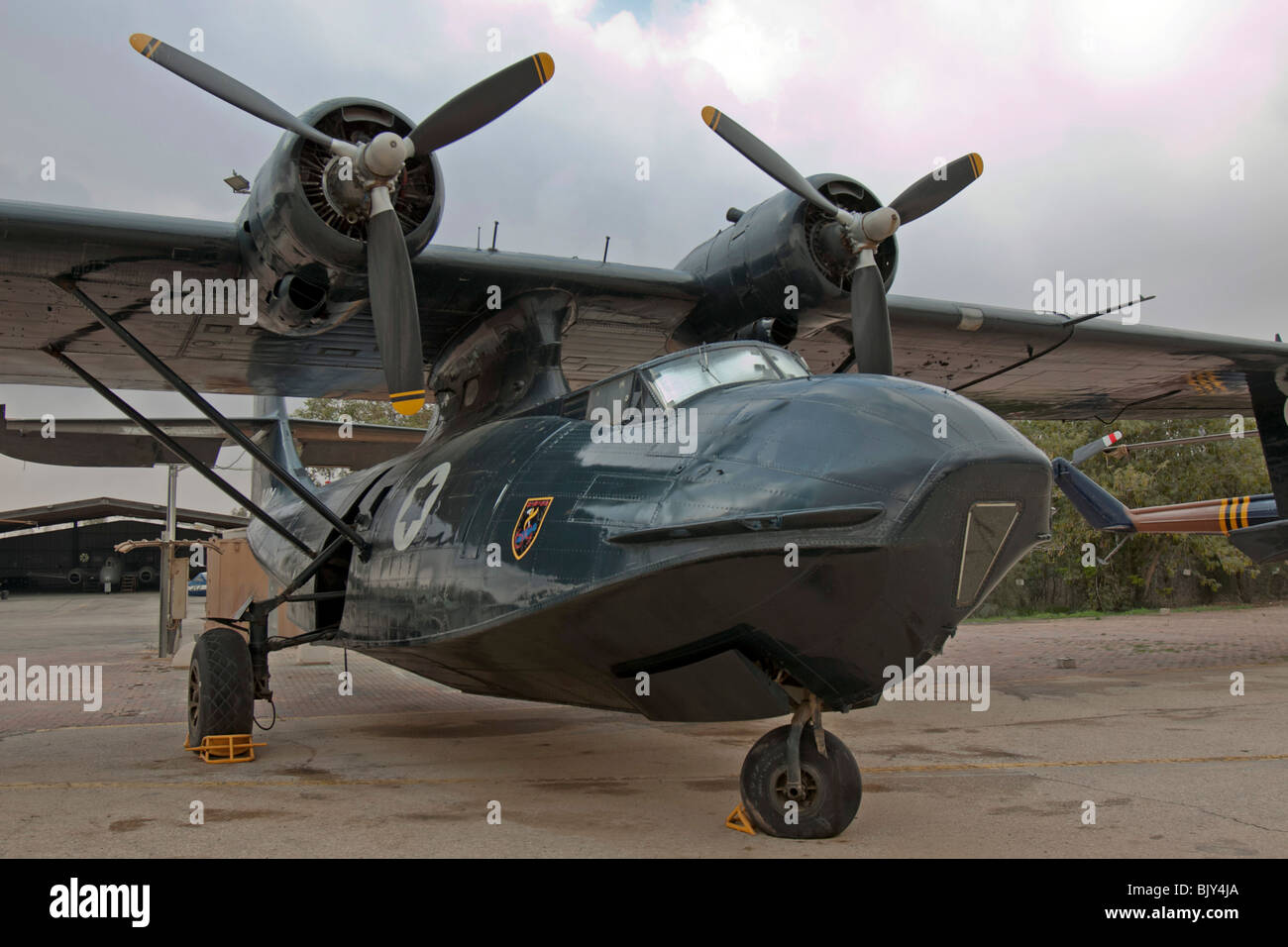 Forza Aerea israeliana costruttiva PBY-6un Catalina flying boat Foto Stock