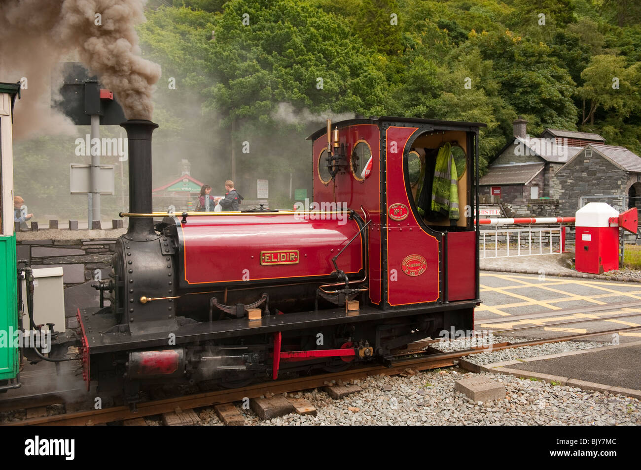 Welsh Slate il mio treno a vapore Elidir Wales UK Foto Stock