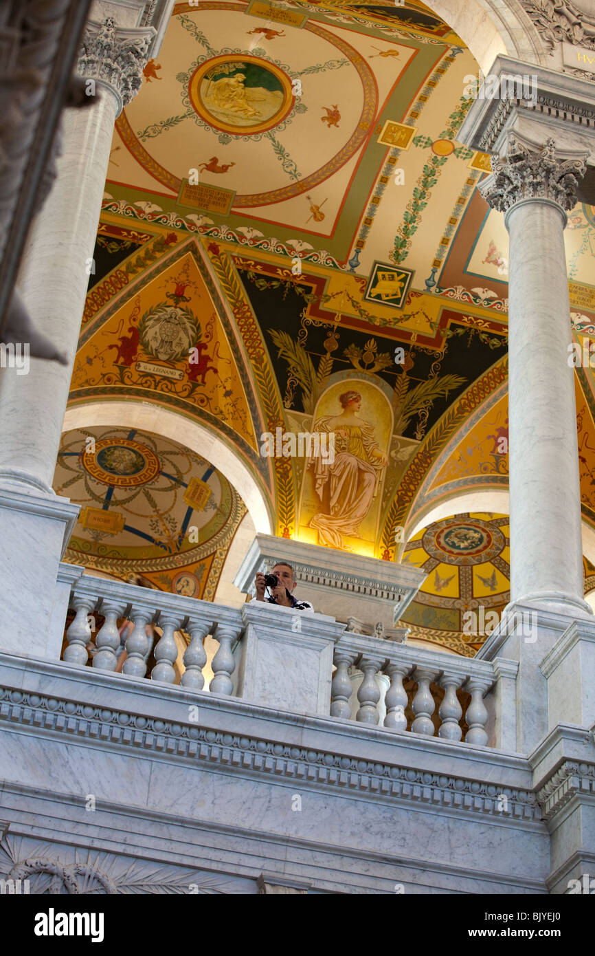 La Biblioteca del Congresso di Washington, DC Foto Stock