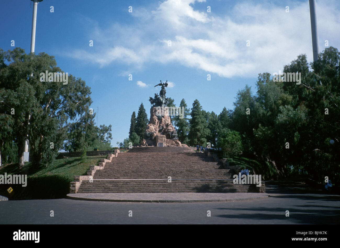 Mendoza, Argentina. Cerro de la Gloria. Un monumento all'esercito delle Ande Foto Stock