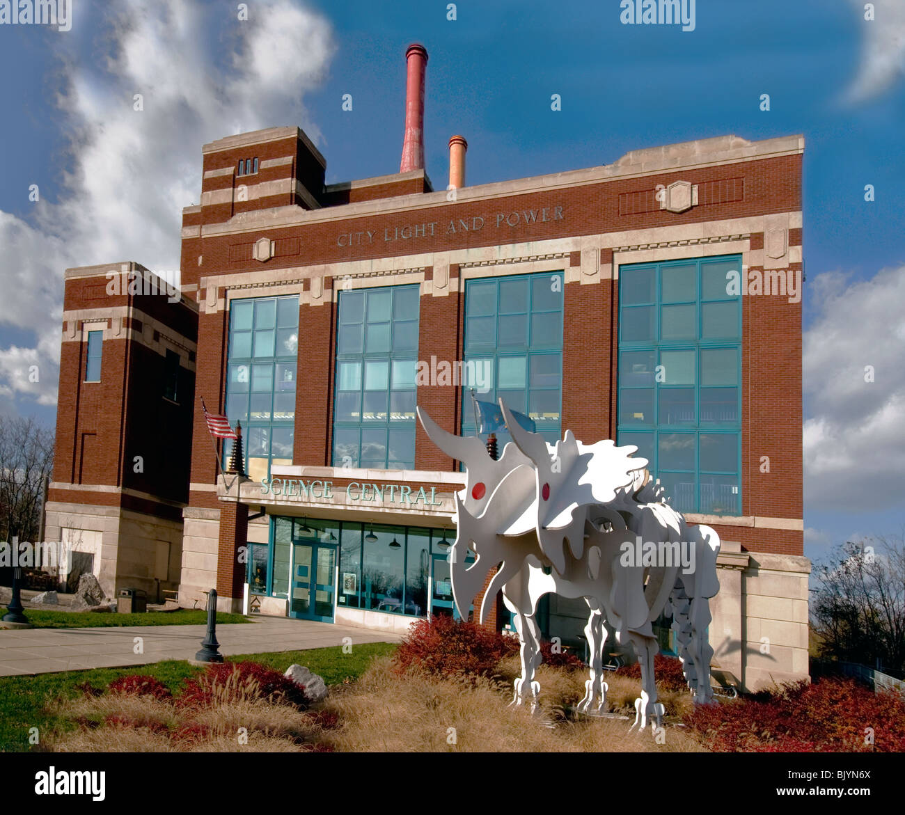 Science Center o il centro Indiana per la scienza, matematica e tecnologia in Fort Wayne, Indiana. Foto Stock