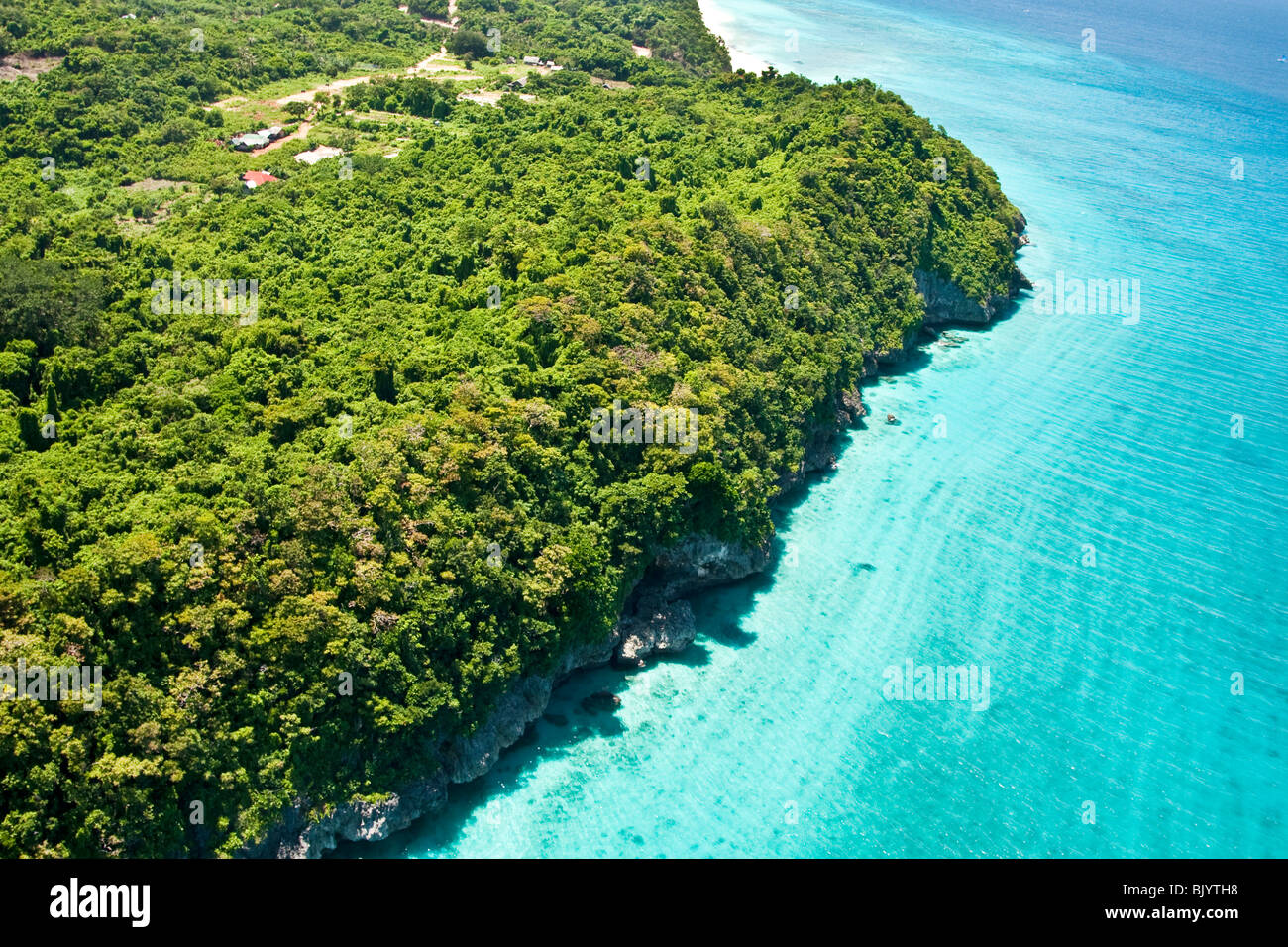 Vista aerea di Boracay Isole Filippine centrali Foto Stock
